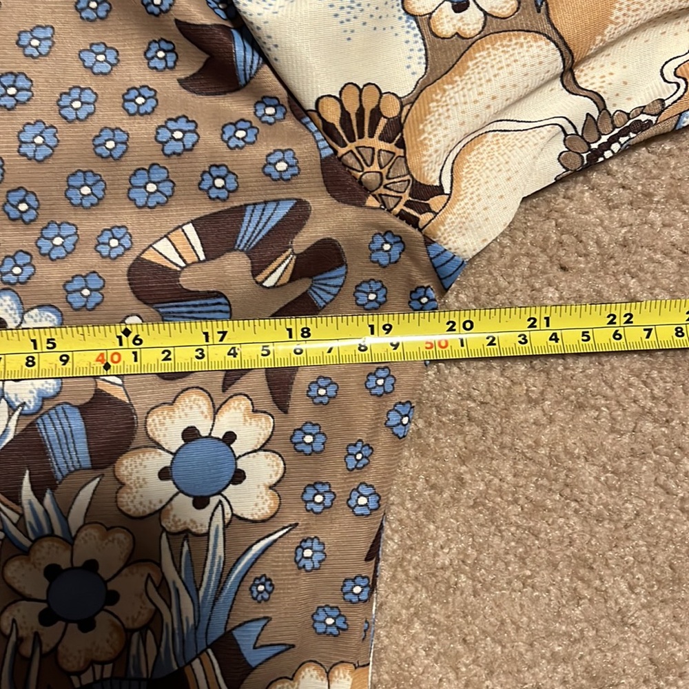 FOCUS Career Club vintage Floral Patterned Men's Shirt medium 70's - Picture 7 of 7